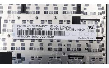 Lenovo 01HX165 NB_KYB TACHI2 CHY NBL-KB CH