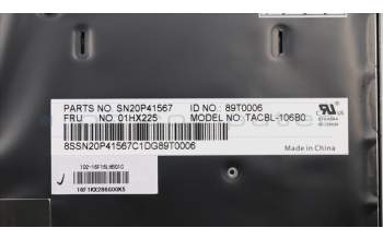 Lenovo 01HX225 NB_KYB TACHI2 CHY BL-KB BE