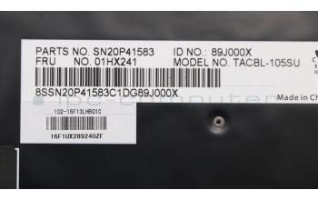 Lenovo 01HX241 TACHI2, Cherry, Tastatur mit Hintergrundbeleuchtung, RU