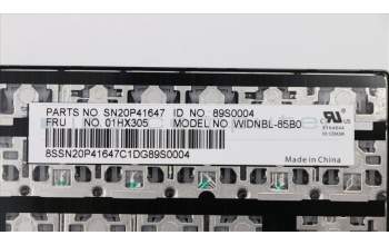 Lenovo 01HX305 Interne Tastatur, Belgisch, Nicht beleuchtet