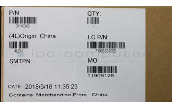 Lenovo 01HX343 Windu2, Lateinischer Schriftsatz, Tastatur ohne Hintergrundbeleuchtung, BR