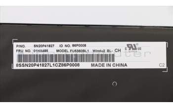Lenovo 01HX485 NB_KYB Windu2 LTN BL-KB CH