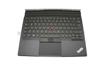 01HX712 Original Lenovo Tastatur inkl. Topcase DE (deutsch) schwarz/schwarz mit Backlight und Mouse-Stick