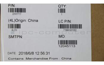 Lenovo 01HY717 BEZEL LCD Bezel ASM,w/camera