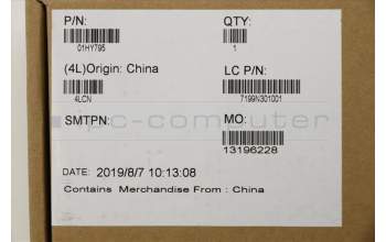 Lenovo 01HY795 HEATSINK CPU/GPU N18E thermal,w/Lüfter,DEL