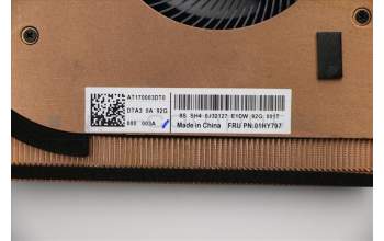 Lenovo 01HY797 HEATSINK CPU/GPU N18M thermal,w/Lüfter,DEL