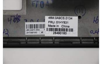 Lenovo 01HY831 MECH_ASM C-cover,KBD,DFN+FUYU,SI,BK