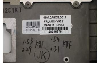 Lenovo 01HY921 MECH_ASM C-cover KBD CHY KSI A