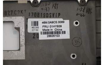 Lenovo 01HY939 MECH_ASM C-cover,KBD,CHY+KSI,IT,BK