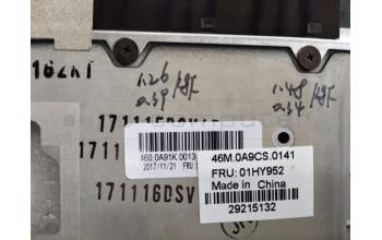 Lenovo 01HY952 MECH_ASM C-cover,KBD,CHY+KSI,ES,BK