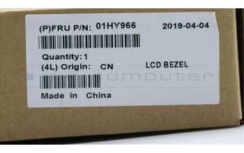 Lenovo 01HY966 COVER Strip cover,Black,Normal