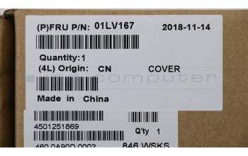 Lenovo 01LV167 COVER Strip cover,Silver,OLED,Normal