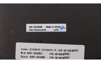 Lenovo 01LV476 MECH_ASM Case,Rear,Cover,Black