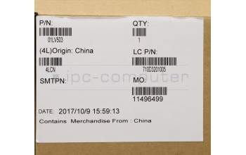 Lenovo 01LV503 MECH_ASM Case,Rear,Cover,WQHD,IR,Black