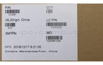 Lenovo 01LW091 HEATSINK FRUWDA DA475UMA_THMASSY_SUNON