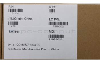 Lenovo 01LW247 COVER LOG UP SUB ASSY FP