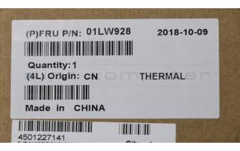 Lenovo 01LW928 HEATSINK FRU Leia GML thermal mod-Delta