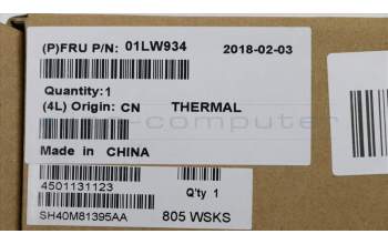 Lenovo 01LW934 HEATSINK Leia KBL-Y thermal module-AVC