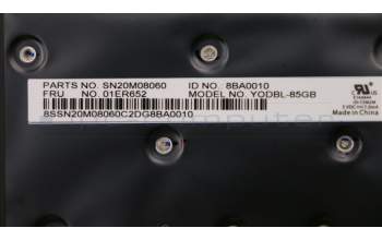 Lenovo 01LX539 MECH_ASM KBD,Bezel,GB,FPR,BK,CHY