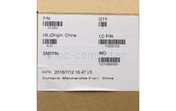 Lenovo 01LX554 MECH_ASM KBD,Bezel,GR,FPR,BK,SUN