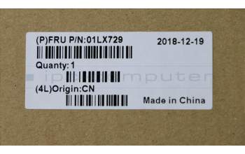 Lenovo 01LX729 Keyboard Internal,USA English