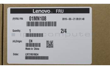 Lenovo MECH_ASM KabelLock,Kensington für Lenovo ThinkCentre M710q (10MS/10MR/10MQ)