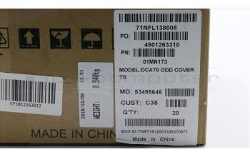 Lenovo 01MN173 MECH_ASM DCA70_ODD BEZEL_TS