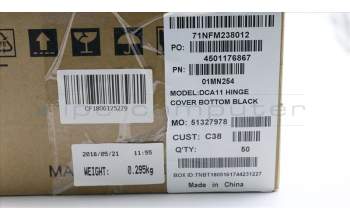 Lenovo MECHANICAL Scharnier cover Bottom, C4 Black für Lenovo IdeaCentre AIO 520-22IKL (F0D4)