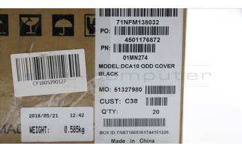 Lenovo MECH_ASM ODD Bezel Black,C5 für Lenovo IdeaCentre AIO 520-24IKL (F0D1)