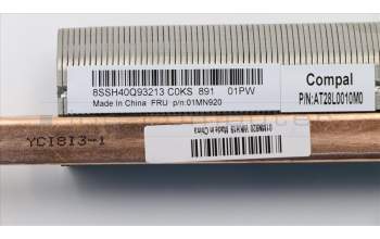 Lenovo 01MN920 HEATSINK AMD Raven 35W C530 UMA HS