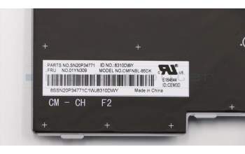 Lenovo 01YN309 NB_KYB FRU COMO FL.CHY,KB,SV,DK