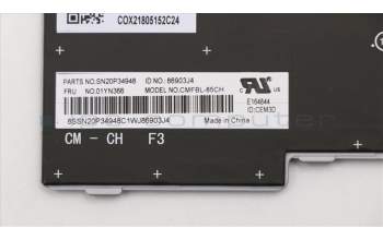 Lenovo 01YN366 NB_KYB FRU COMO FL.CHY,KB-BL,SV,CH