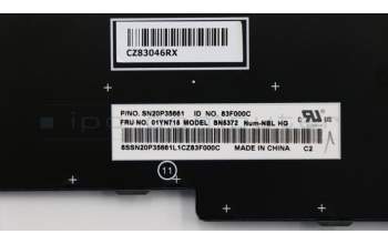 Lenovo 01YN715 NB_KYB FRU COMO NM,LTN,KB,SV,HU