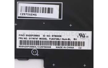 Lenovo 01YN747 NB_KYB FRU COMO NM,LTN,KB-BL,SV,BG