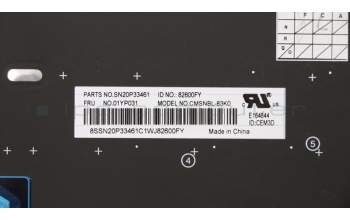 Lenovo 01YP031 Interne Tastatur, Koreanisch, schwarz