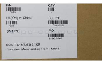Lenovo 01YP061 NB_KYB FRU COMO SK,CHY,KB-BL,BK,PT