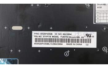 Lenovo 01YP116 Interne Tastatur, Estnisch, schwarz