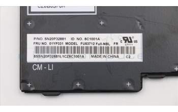 Lenovo 01YP331 NB_KYB FRU COMO FL,LTN,KB,BK,FR
