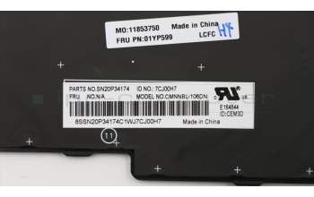 Lenovo 01YP599 NB_KYB FRU COMO NM,CHY,KB,BK,NRD