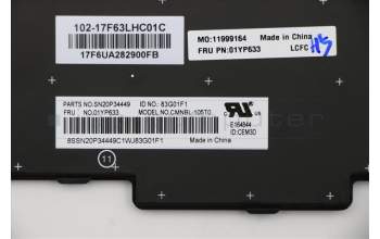Lenovo 01YP633 NB_KYB FRU COMO NM,CHY,KB-BL,BK,TH