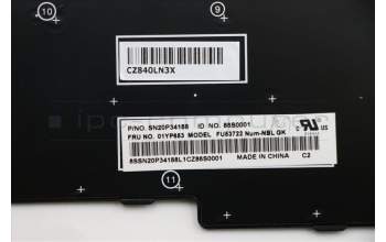 Lenovo 01YP653 FRU: COMO NM, lateinischer Schriftsatz, Tastatur, BK, GR