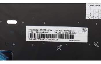 Lenovo 01YP809 Interne Tastatur, Dänisch, silber