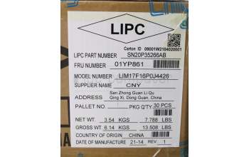 Lenovo 01YP861 NB_KYB FRU COMO SK,CHY,KB-BL,SV,PT