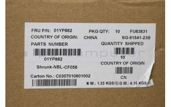 Lenovo 01YP882 NB_KYB FRU COMO SK,LTN,KB,SV,CFR