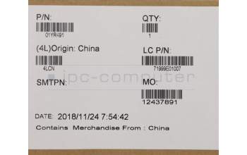 Lenovo 01YR491 Displayrahmen,w/IR,MG