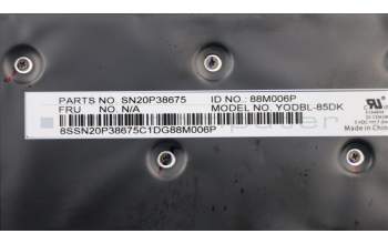 Lenovo 01YR536 MECH_ASM GRP_KBD_Bzl_DK,FPR,BK,CHY