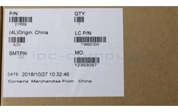 Lenovo 01YR559 GRP_KBD_Bzl_CH, FPR, BK, CHY