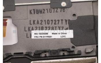 Lenovo 01YR581 MECH_ASM GRP_KBD_Bzl_HU,FPR,BK,SUN