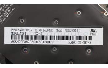Lenovo 01YR647 MECH_ASM GRP_KBD_Bzl_USE,FPR_NFC,BK,SUN
