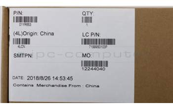 Lenovo 01YR653 MECH_ASM GRP_KBD_Bzl_HU,FPR_NFC,BK,SUN